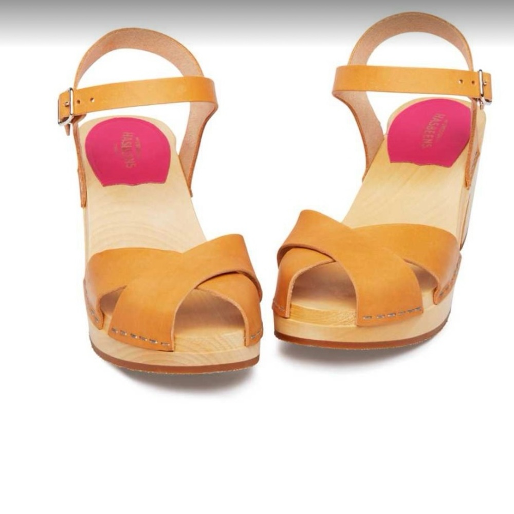 Swedish Hasbeen Mirja Mid-heel Summer Sandal Clog